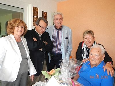 Foto: Renate und Dietrich Wagner, Rainer und Rosi Holbe, Gustl Müller-Dechent, 4.6.2015